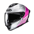 KASK MOTOCYKLOWY HJC C71 MORIX WHITE PINK