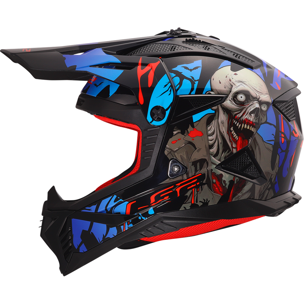 KASK LS2 MX708 FAST II ZOMBIE II BL. RED BLUE