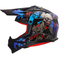 KASK LS2 MX708 FAST II ZOMBIE II BL. RED BLUE