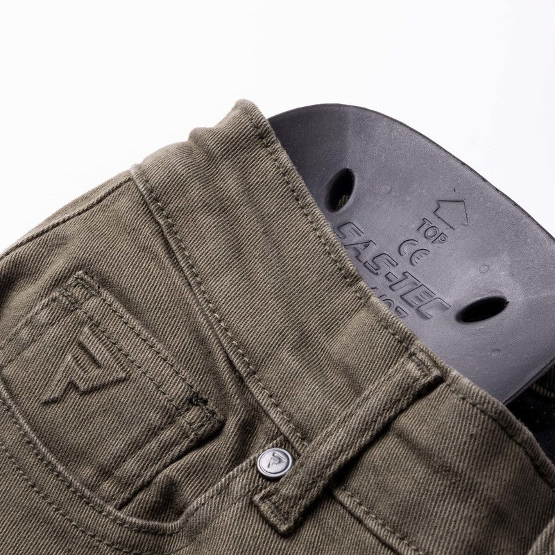 JEANSY MOTOCYKLOWE DAMSKIE REBELHORN VANDAL TWILL OLIVE 24/30