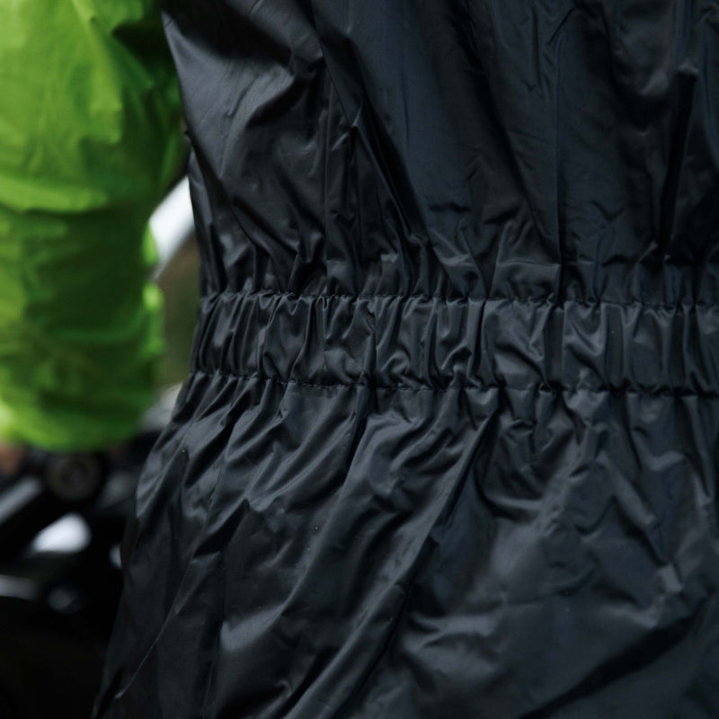 KOMBINEZON PRZECIWDESZCZOWY DWUCZĘŚCIOWY REBELHORN RAIN BLACK FLUO YELLOW