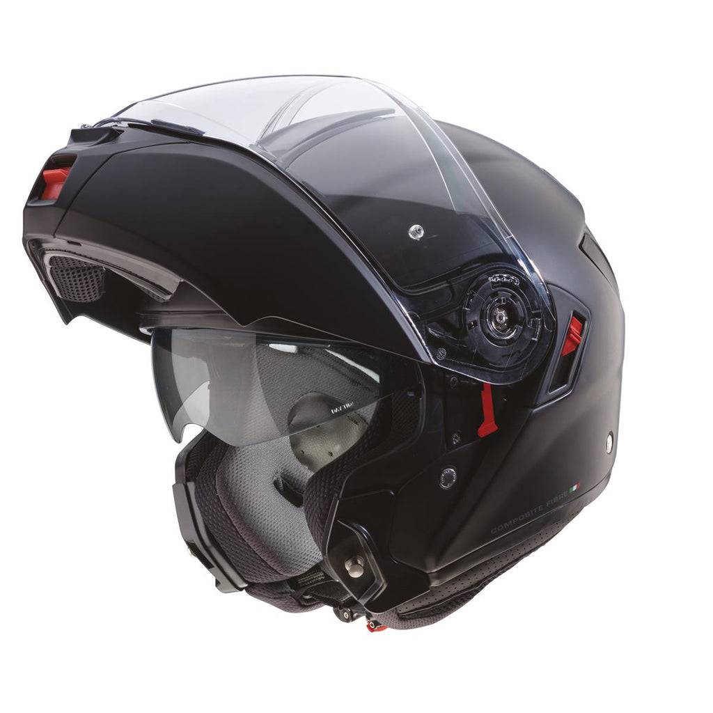 CABERG KASK SZCZĘKOWY FLIP-UP MODEL LEVO X SOLID KOLOR CZARNY MAT (PINLOCK W ZESTAWIE) – zdjęcie 3