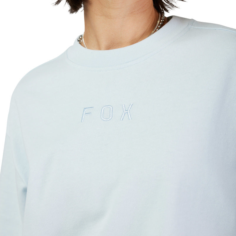 T-SHIRT DAMSKI FOX WORDMARK OS PALE BLUE