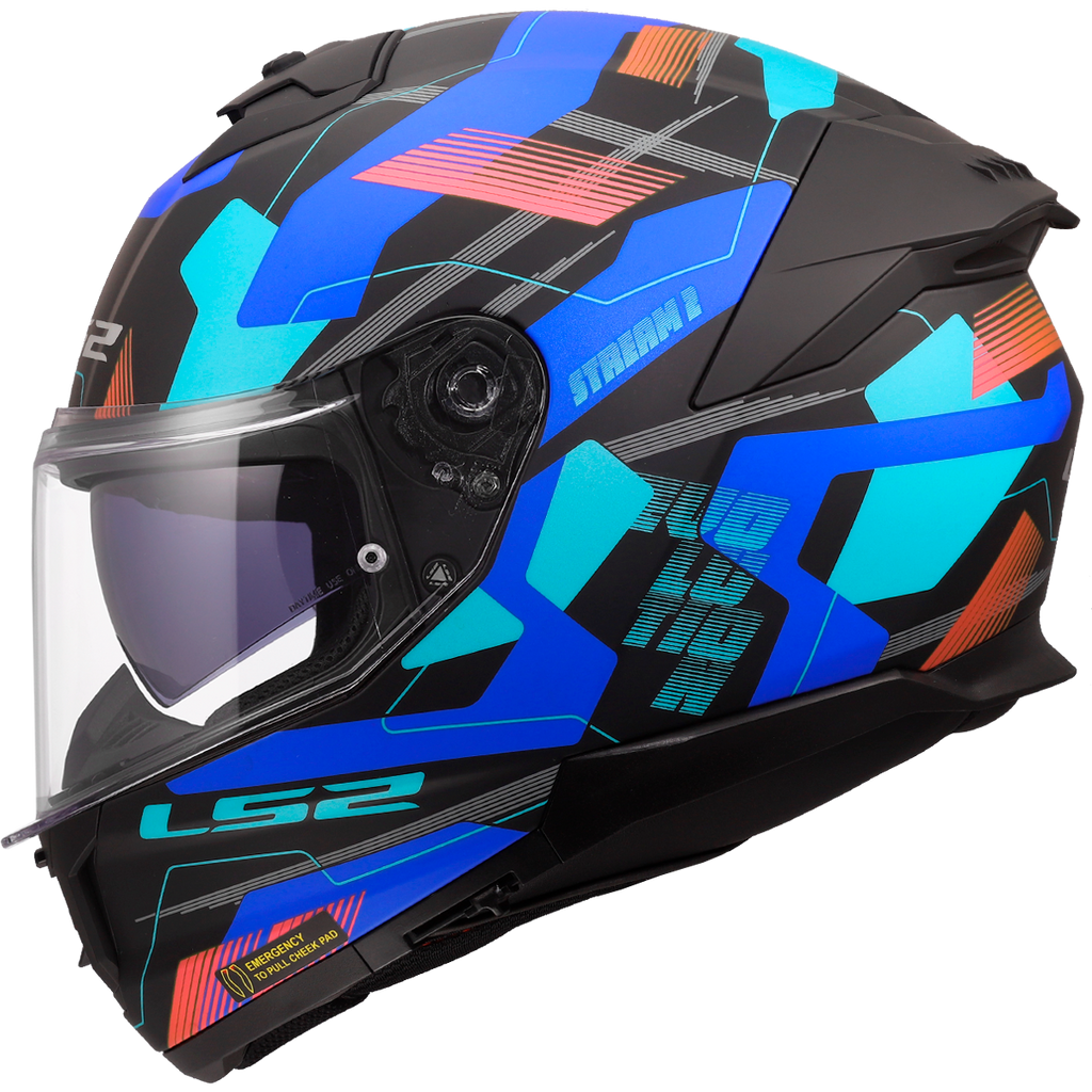 KASK LS2 FF808 STREAM II MIKA BLACK BLUE