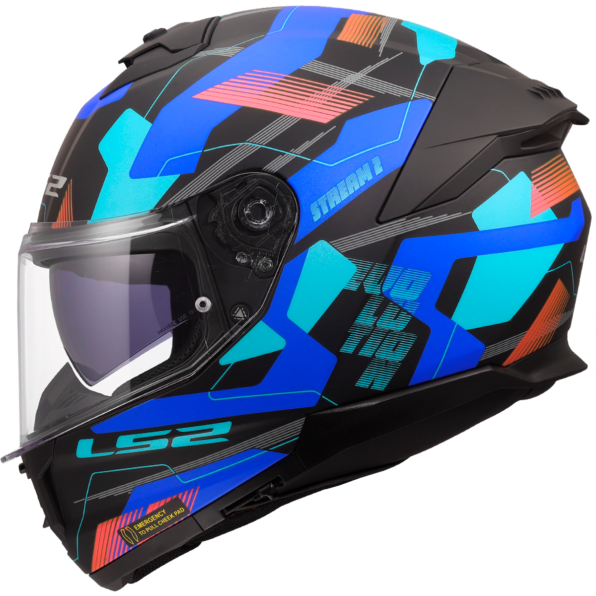 KASK LS2 FF808 STREAM II MIKA BLACK BLUE