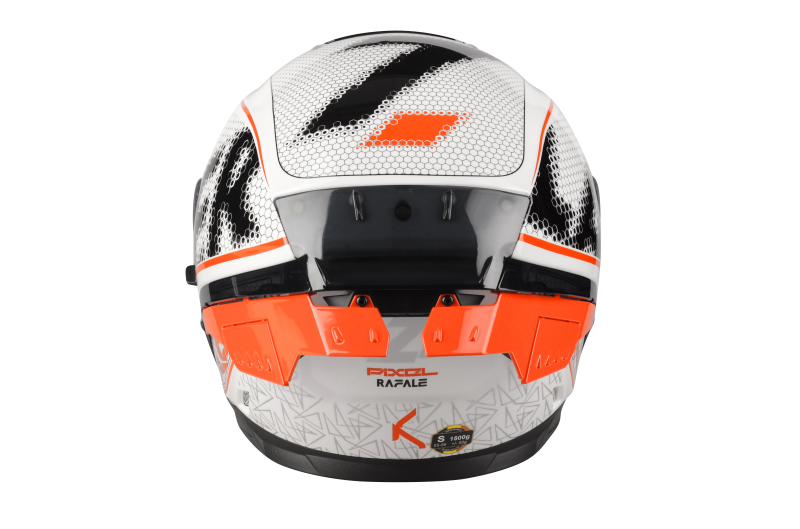 Kask Motocyklowy LAZER RAFALE SR Pixel (kol. Biały - Czarny - Czerwony)