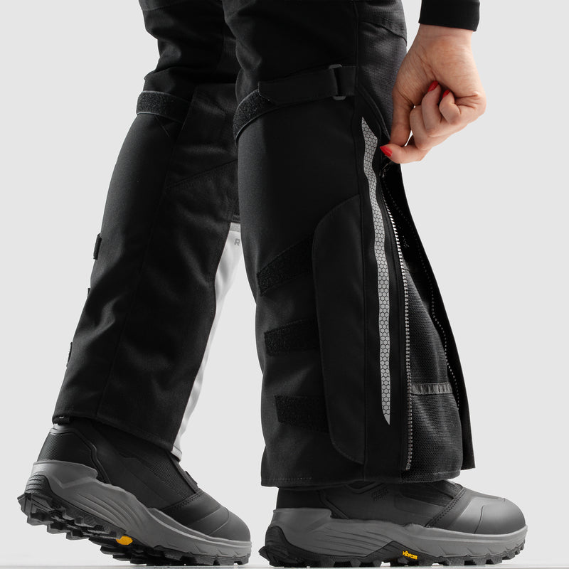 SPODNIE MOTOCYKLOWE TEKSTYLNE DAMSKIE REBELHORN HARDY 3.0 BLACK GREY W5XL