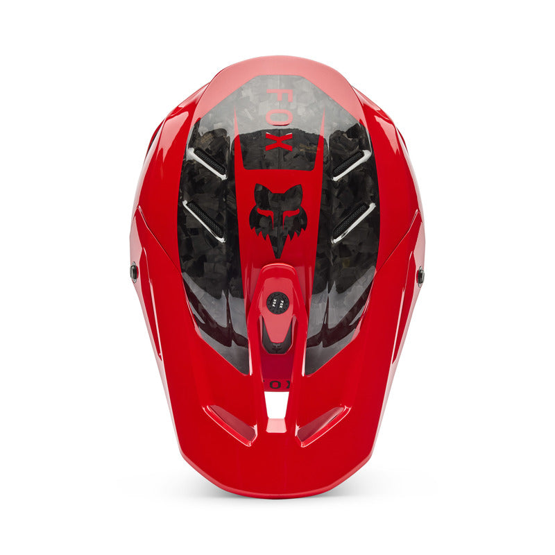 KASK MOTOCYKLOWY FOX V3 RS FRACTURE FLUO RED