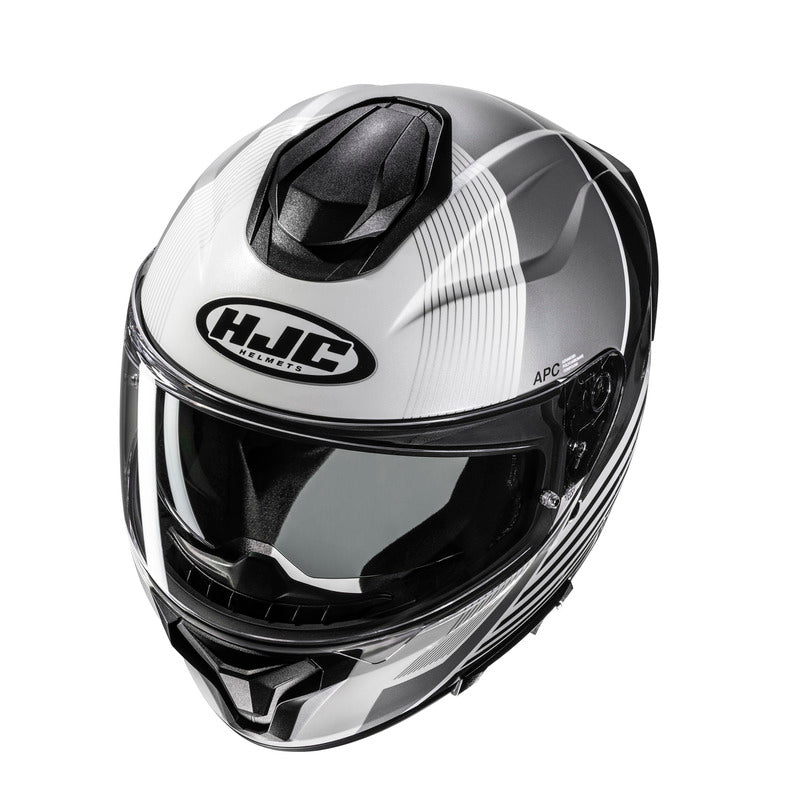 KASK MOTOCYKLOWY HJC C71 MORIX WHITE BLACK