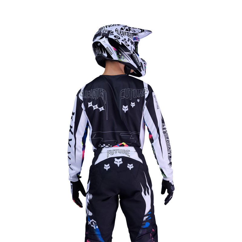BLUZA MOTOCYKLOWA FOX 180 IMAGE COSMO WHITE BLACK