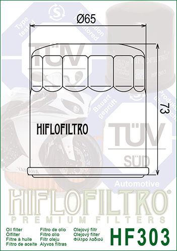 Hiflofiltro FILTR OLEJU HIFLO HF303C