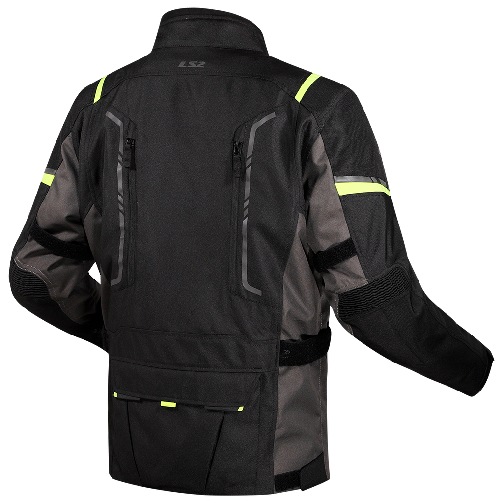 KURTKA LS2 NARVIK MAN GREY BLACK H-V YELLOW