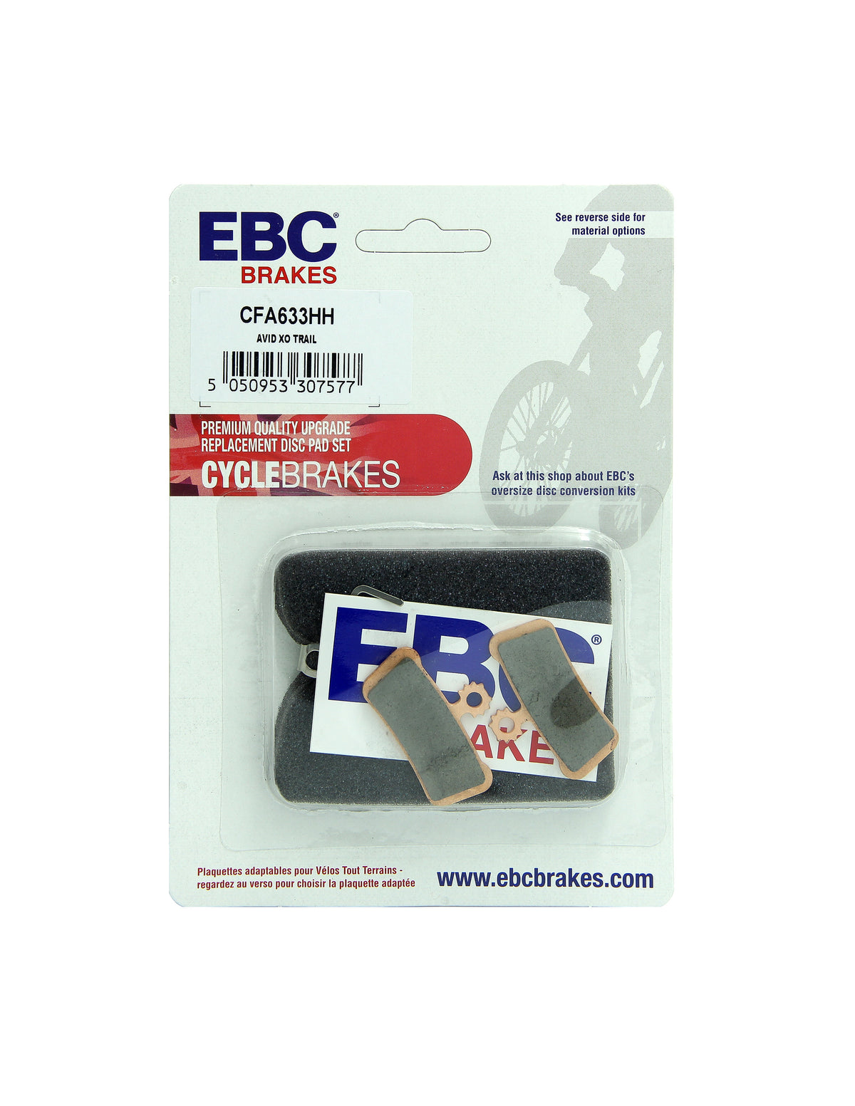 CFA633HH - Klocki hamulcowe rowerowe (spiekane) EBC Brakes