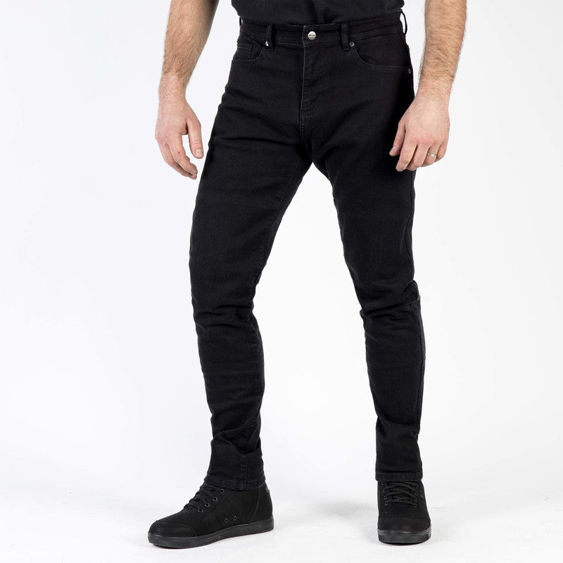JEANSY MOTOCYKLOWE OZONE STRIKER SLIM FIT BLACK
