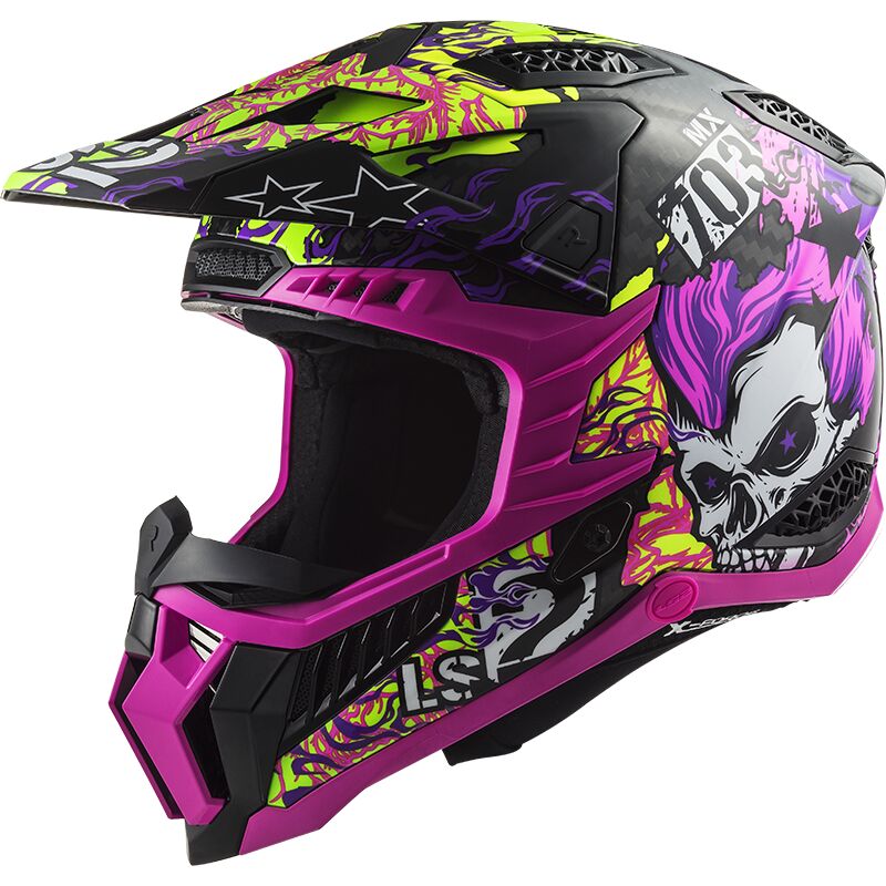 KASK LS2 MX703 C X-FORCE FIRESKULL VIOLET-06