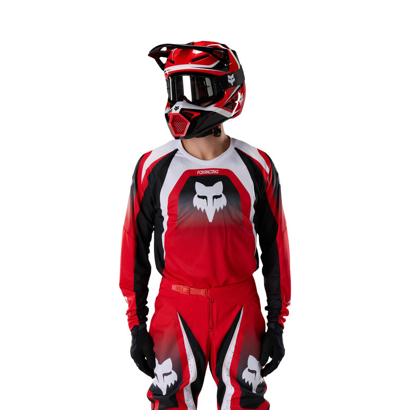 BLUZA MOTOCYKLOWA FOX 180 FRAME EXTD SIZES RED