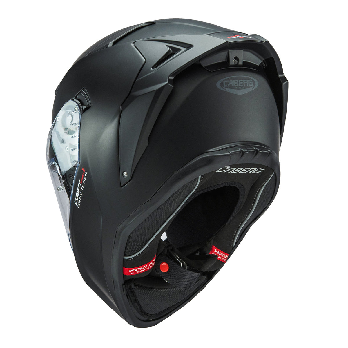 CABERG KASK INTEGRALNY Z BLENDĄ MODEL DRIFT EVO II SOLID (PINLOCK) KOLOR CZARNY MAT KOLOR (PINLOCK W ZESTAWIE) – zdjęcie 6