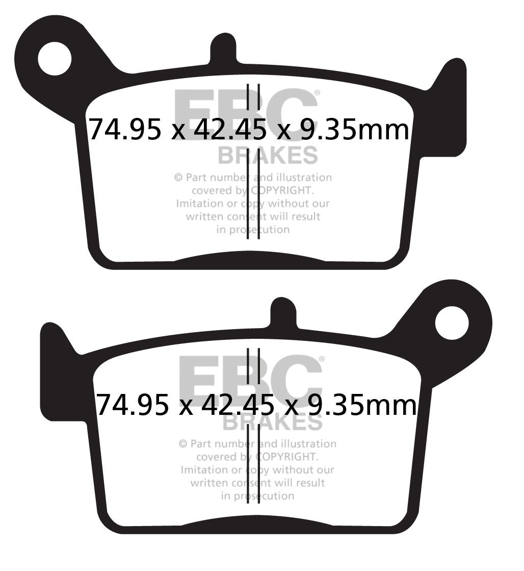 EBC Brakes Klocki hamulcowe EBC FA697R (kpl. na 1 tarcze)