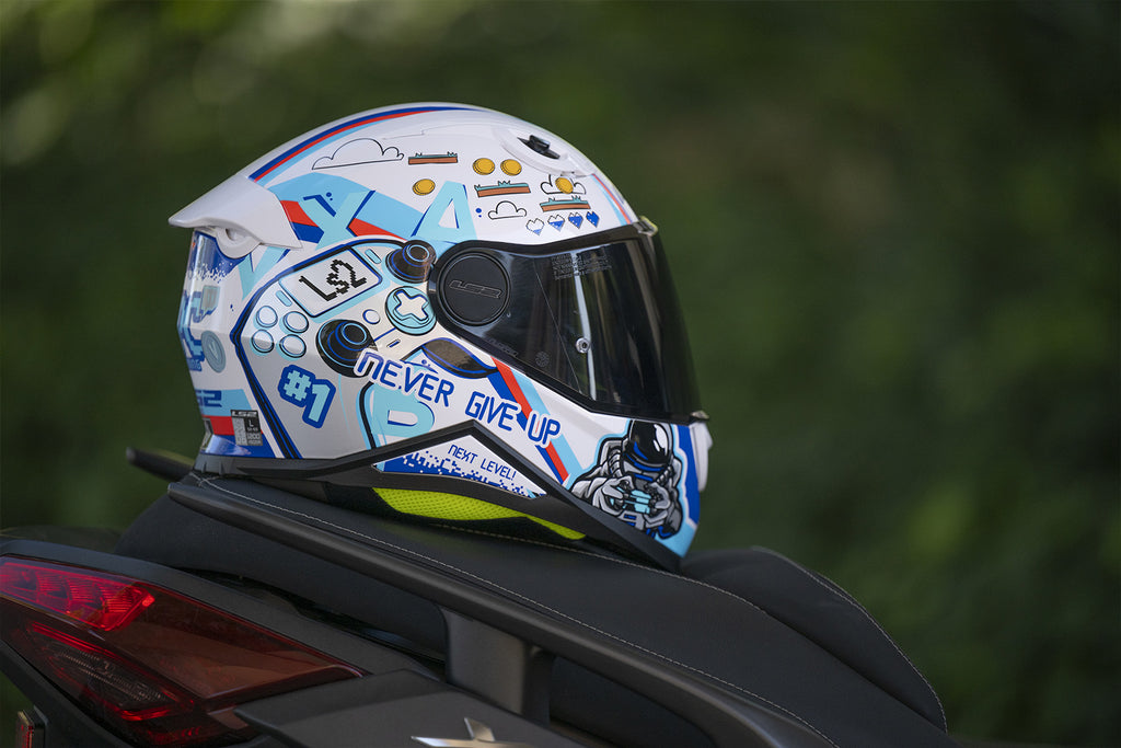 KASK LS2 FF812 KID PUNK GREY RED