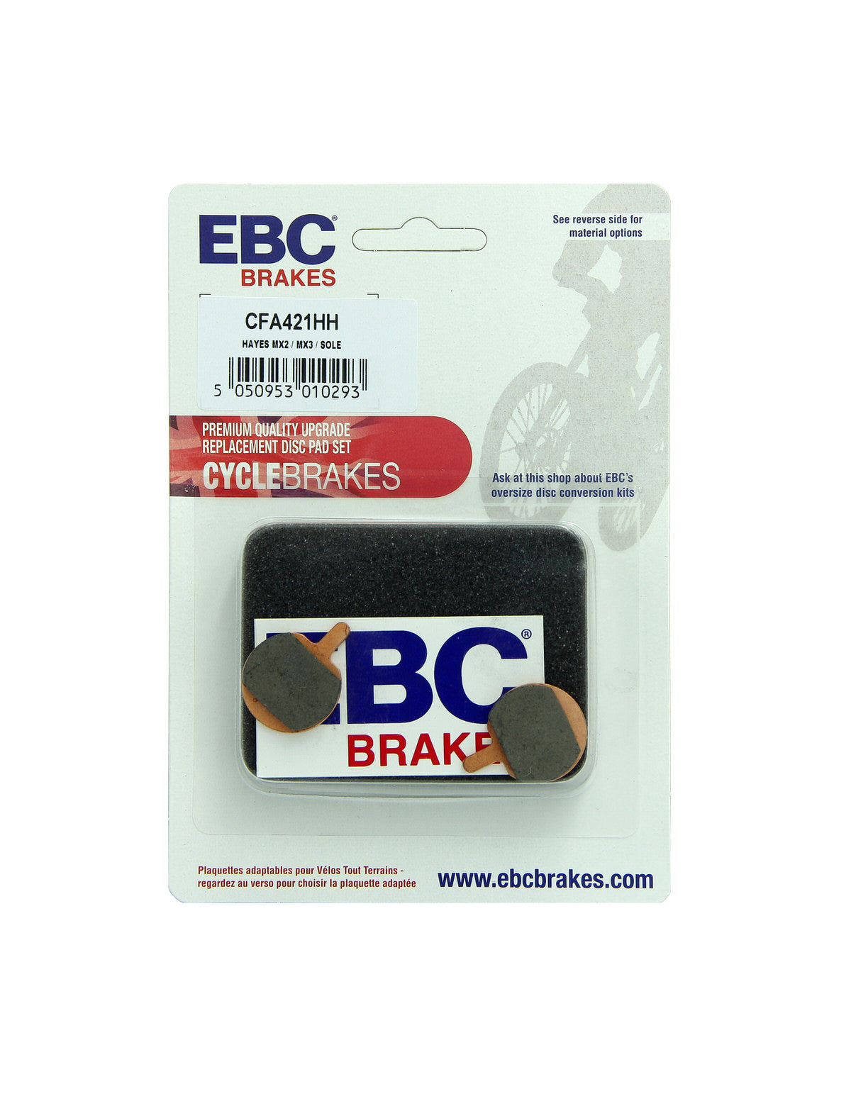 CFA421HH - Klocki hamulcowe rowerowe (spiekane) EBC Brakes