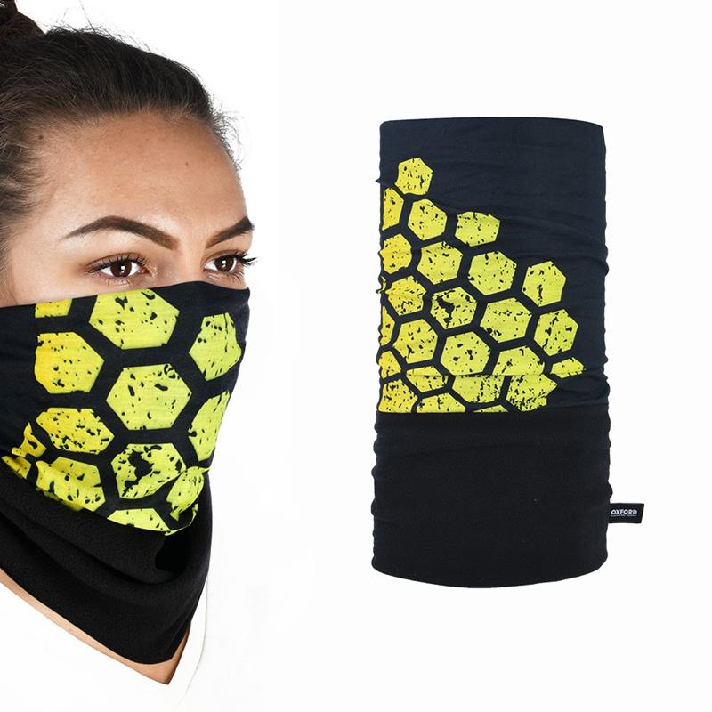 OXFORD PROMOCJA KOŁNIERZ OCIEPLAJĄCY SNUG YELLOW HEX KOLOR CZARNY/ŻÓŁTY – zdjęcie 3