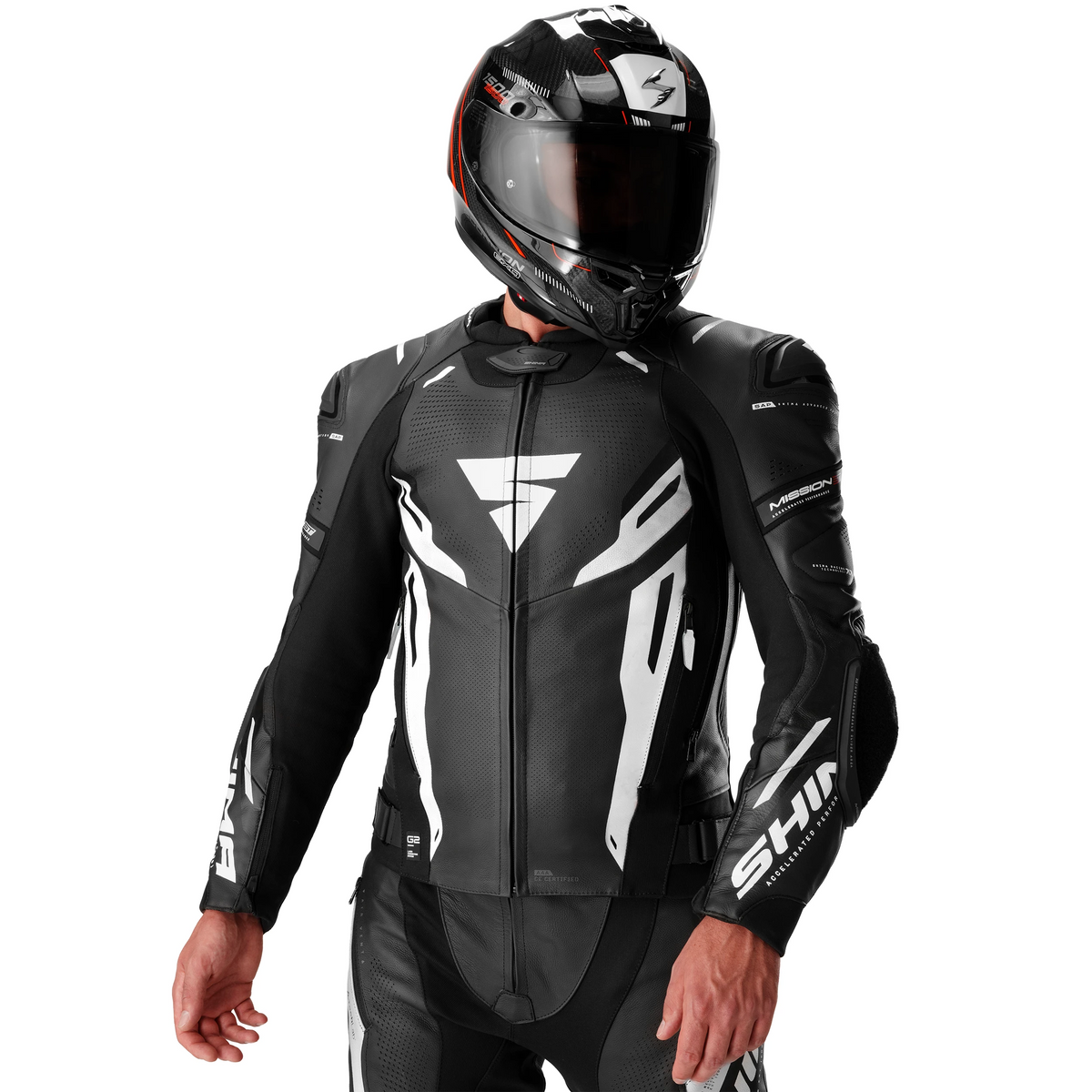SHIMA MISSION ST MEN JKT G2 BLK/WHT