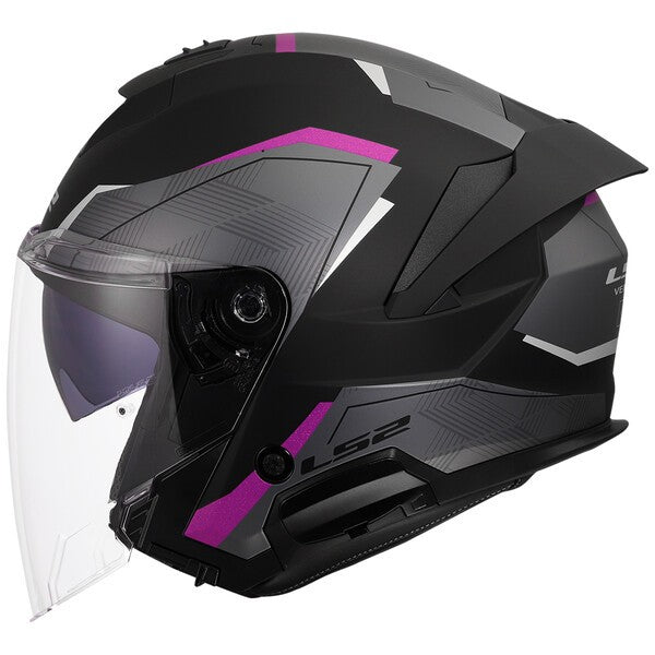 KASK LS2 OF618 VERSO II AIR BLACK PURPLE