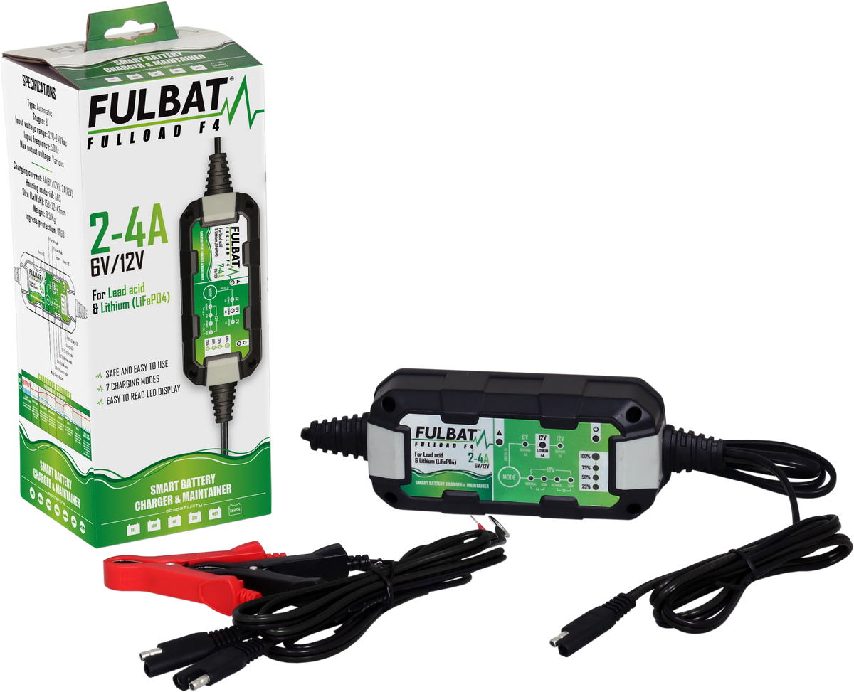 Ładowarka FULBAT FULLOAD F4 - 6V/12V CHARGER 2-4A (NEW)
