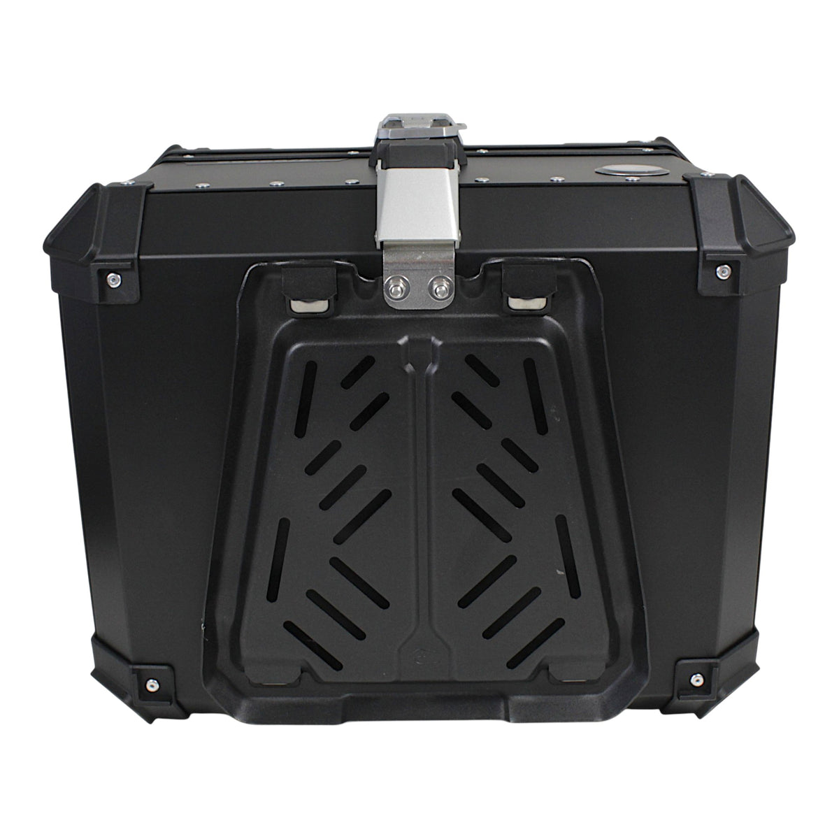 KUFER CENTRALNY ALUMINIOWY COOCASE 55L KEYLESS Z WYSUWANYM OPARCIEM CZARNY – zdjęcie 7
