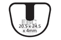 CFA392 - Klocki hamulcowe rowerowe (organiczne) EBC Brakes
