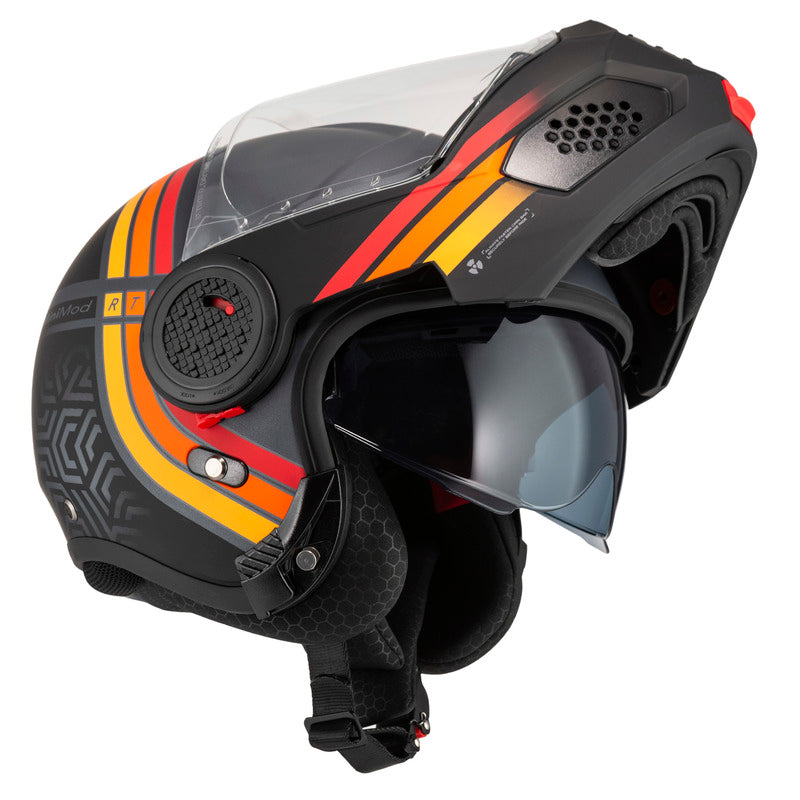 KASK MOTOCYKLOWY NZI MINIMOD DUO WATSON ANTRACITEBLACK ANTRACITE MATT XS