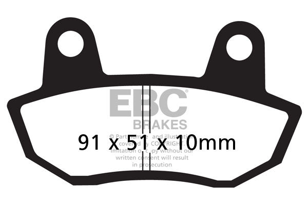 EBC Brakes Klocki hamulcowe EBC FA090V V-PAD (kpl. na 1 tarcze)