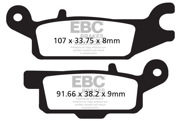 EBC Brakes Klocki hamulcowe EBC FA445TT (kpl. na 1 tarcze)