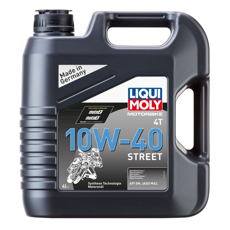 LIQUI MOLY Olej silnikowy półsyntetyczny do motocykli 10W40 Street 4T 4 litry