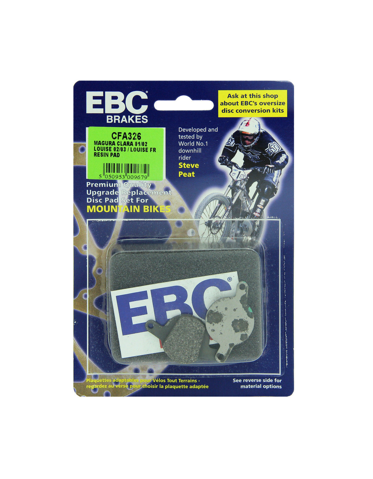 CFA326 - Klocki hamulcowe rowerowe (organiczne) EBC Brakes – zdjęcie 2