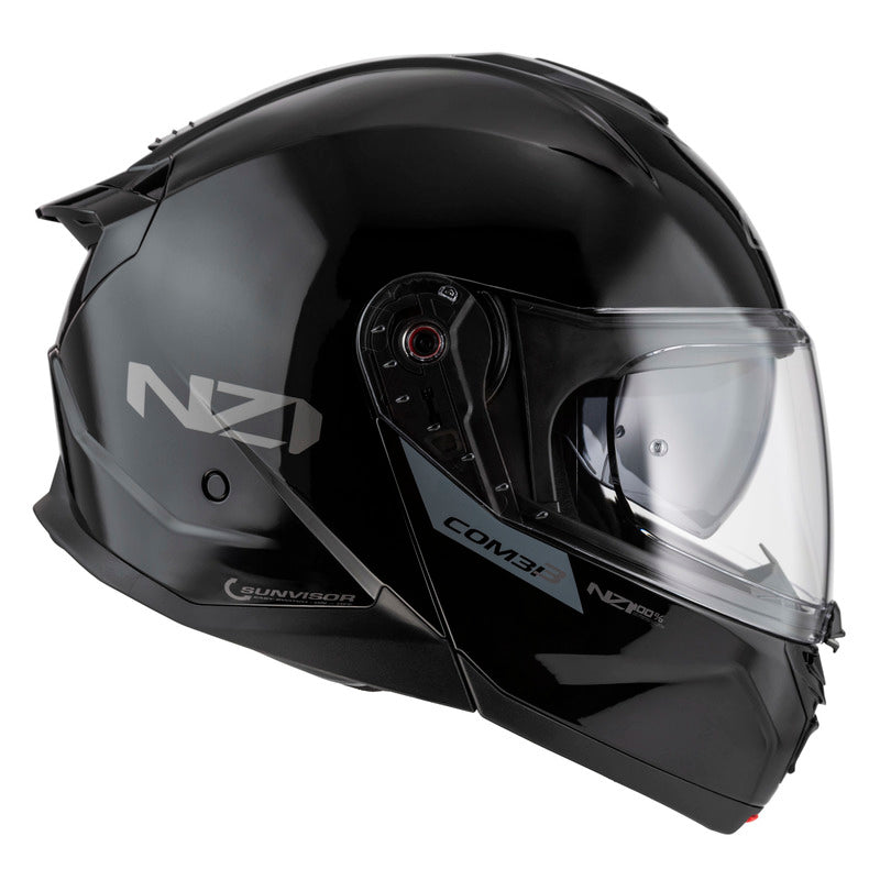 KASK MOTOCYKLOWY NZI COMBI 3 DUO BLACK XS