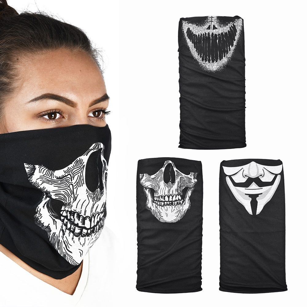 OXFORD KOŁNIERZ WIELOFUNKCYJNY WIATROODPORNY COMFY MASKS 3 SZTUKI W OPAKOWANIU KOLOR CZARNY/BIAŁY
