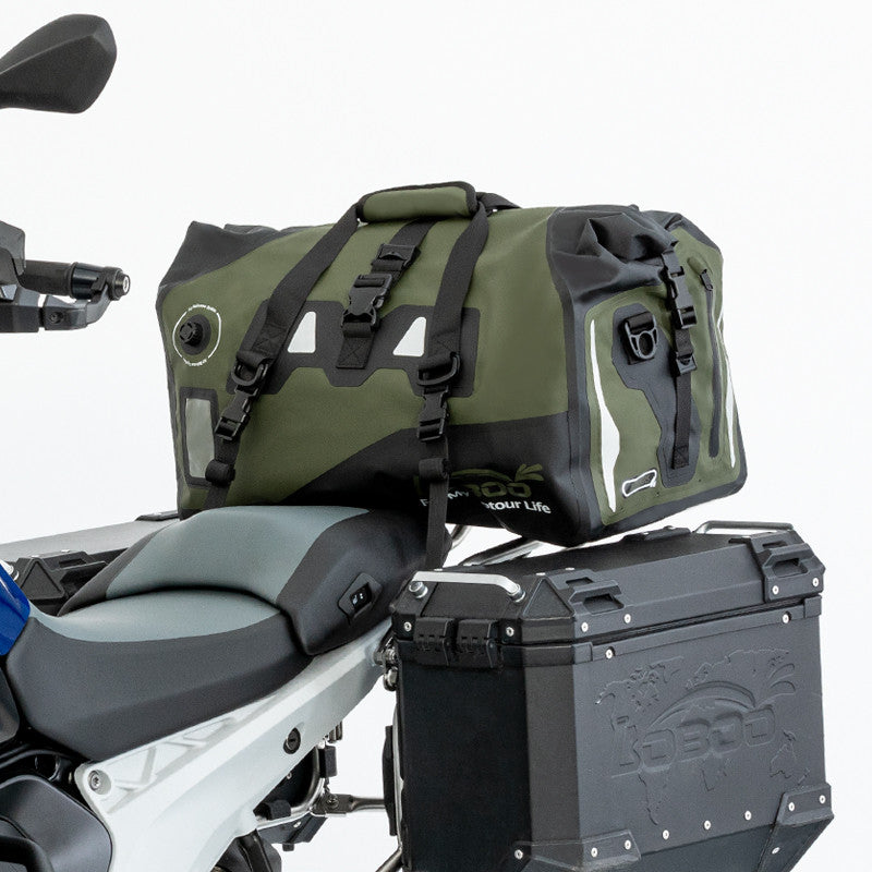 LOBOO Torba motocyklowa PVC żółta 66L (z kieszenią separacyjną na mokre rzeczy)