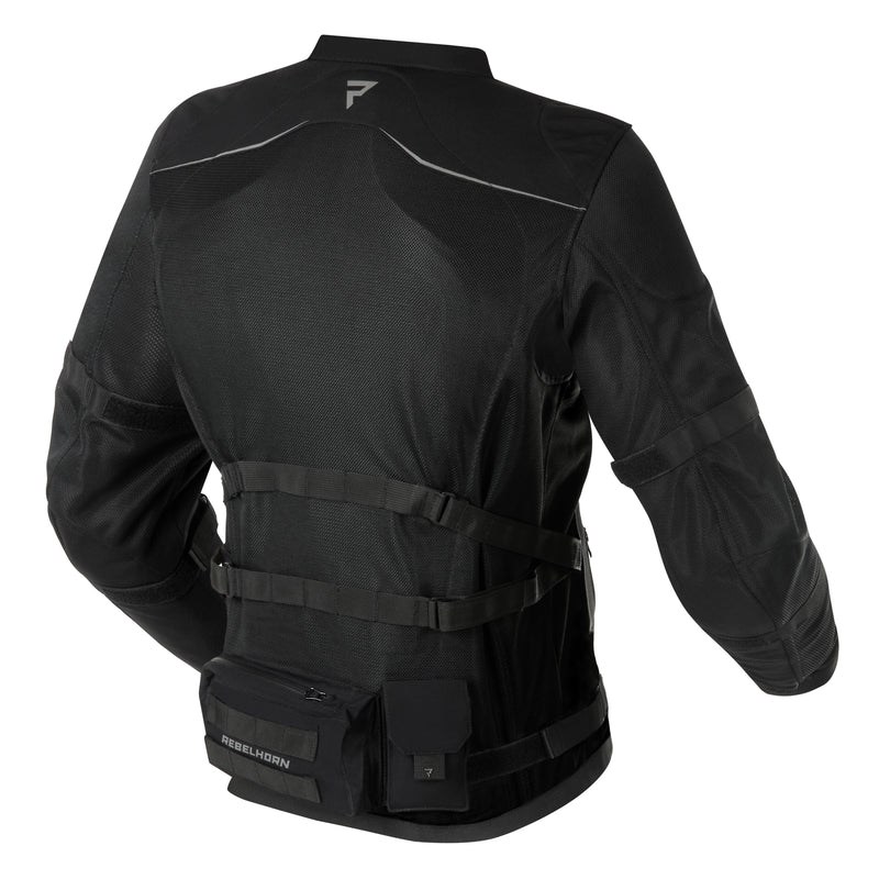 KURTKA MOTOCYKLOWA TEKSTYLNA REBELHORN BRUTALE BLACK
