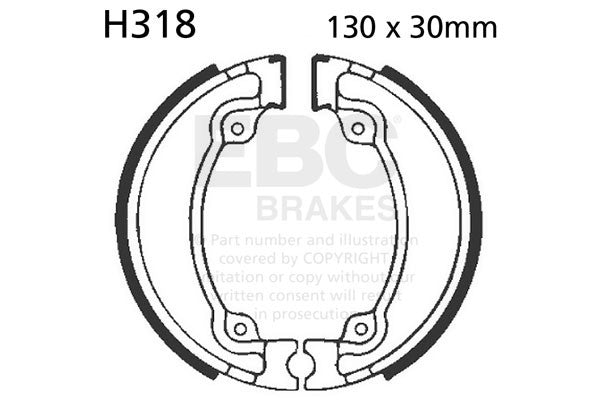 EBC Brakes Szczęki hamulcowe EBC H318 (1 kpl.)