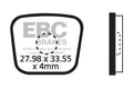 CFA278 - Klocki hamulcowe rowerowe (organiczne) EBC Brakes