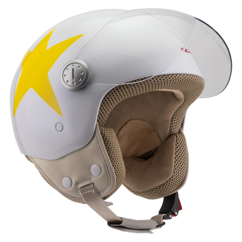 KASK MOTOCYKLOWY NZI PASARELA CONSTELACIÓN AMARILLA XS
