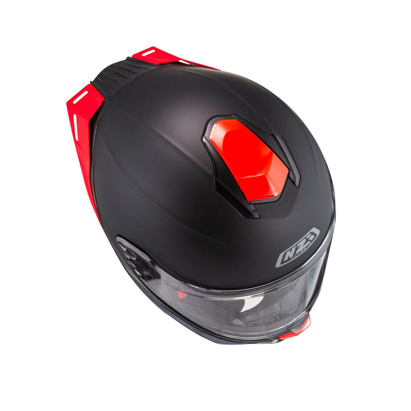 KASK MOTOCYKLOWY NZI WAKE STREAM BOOSTER SOLID NOUVEAU BLACK RED MATT XS