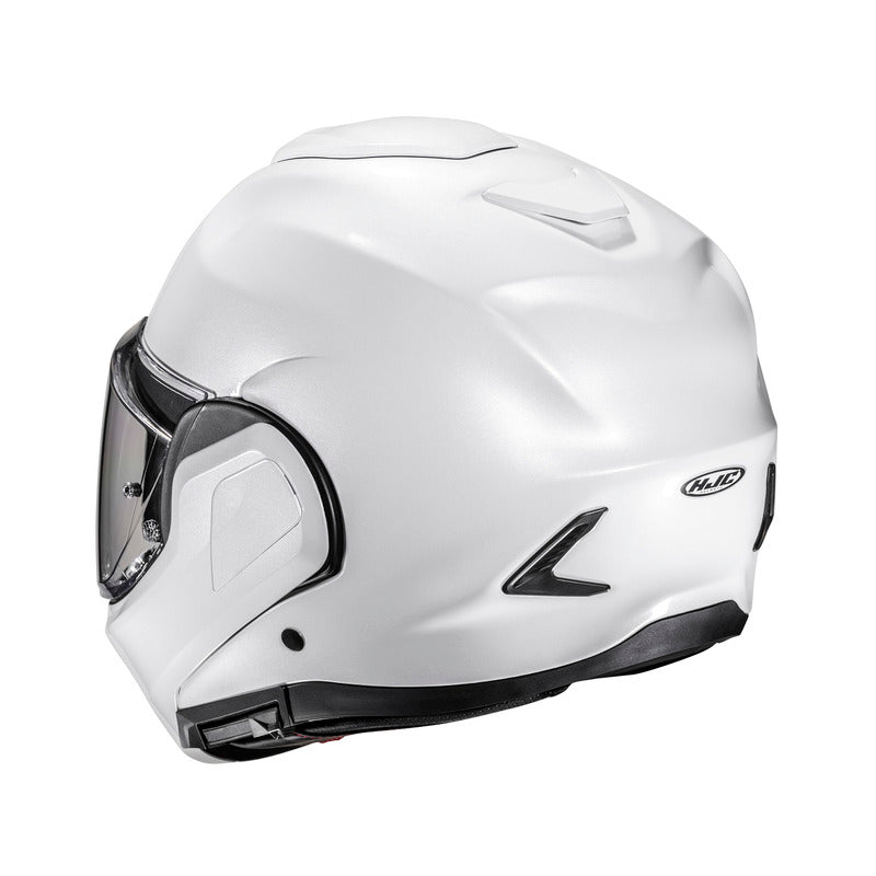 KASK MOTOCYKLOWY HJC F100 SOLID PEARL WHITE
