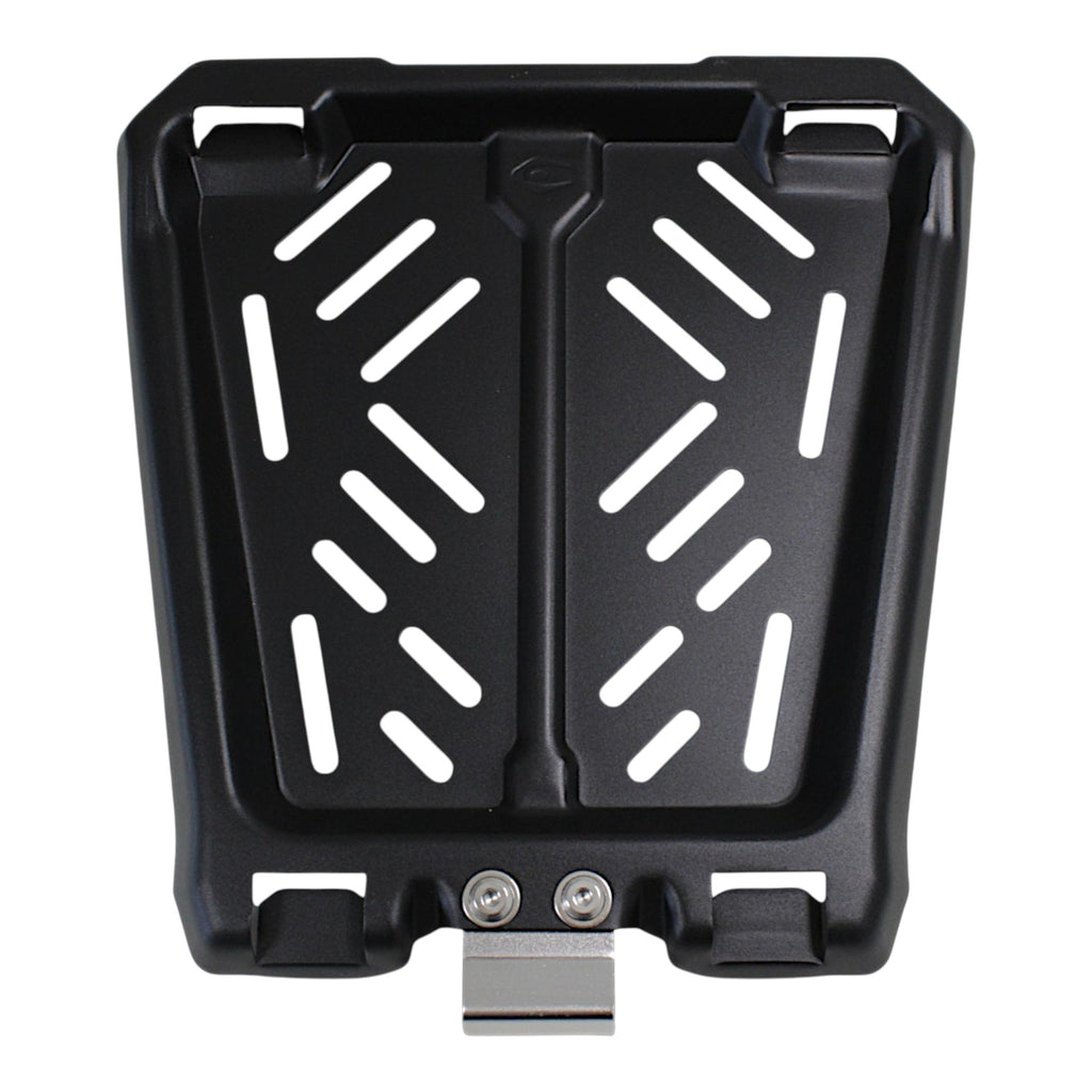 KUFER CENTRALNY ALUMINIOWY COOCASE 55L KEYLESS Z WYSUWANYM OPARCIEM CZARNY – zdjęcie 11