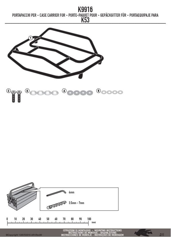 KAPPA BAGAŻNIK NA KUFER K53N