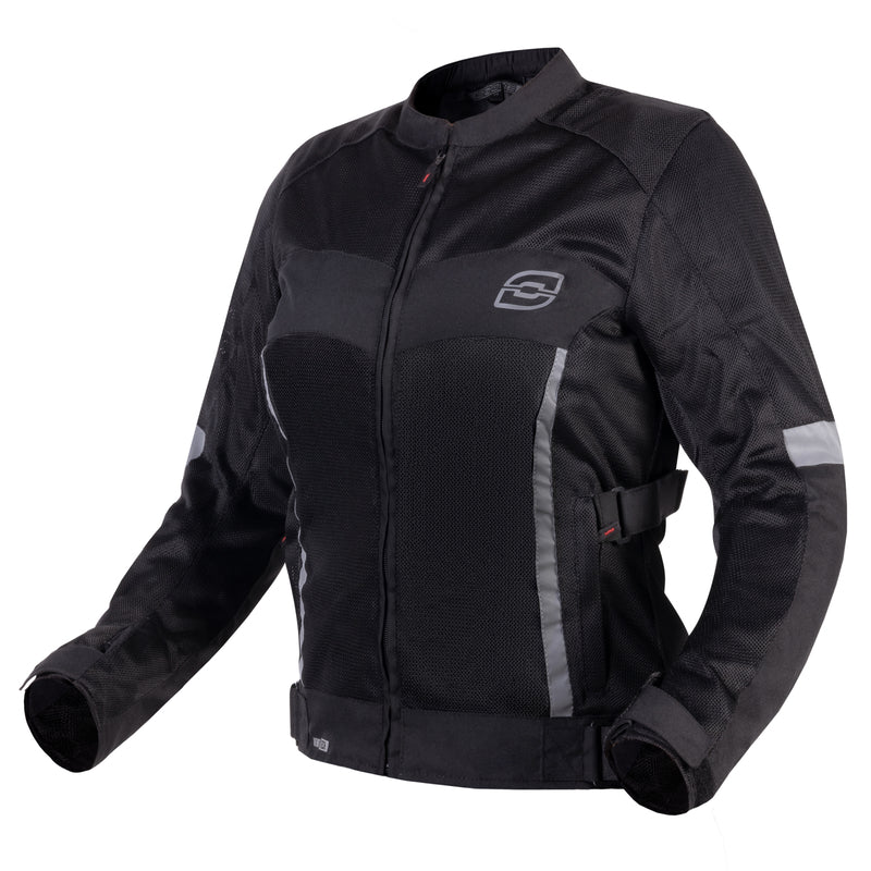 KURTKA MOTOCYKLOWA TEKSTYLNA DAMSKA OZONE DART BLACK WXXS