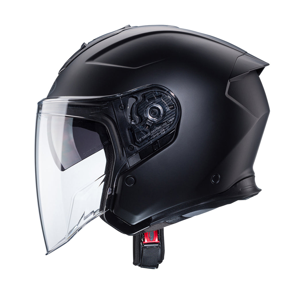 CABERG KASK OTWARTY JET OTWARTY FLYON II SOLID BLACK KOLOR CZARNY MAT – zdjęcie 3