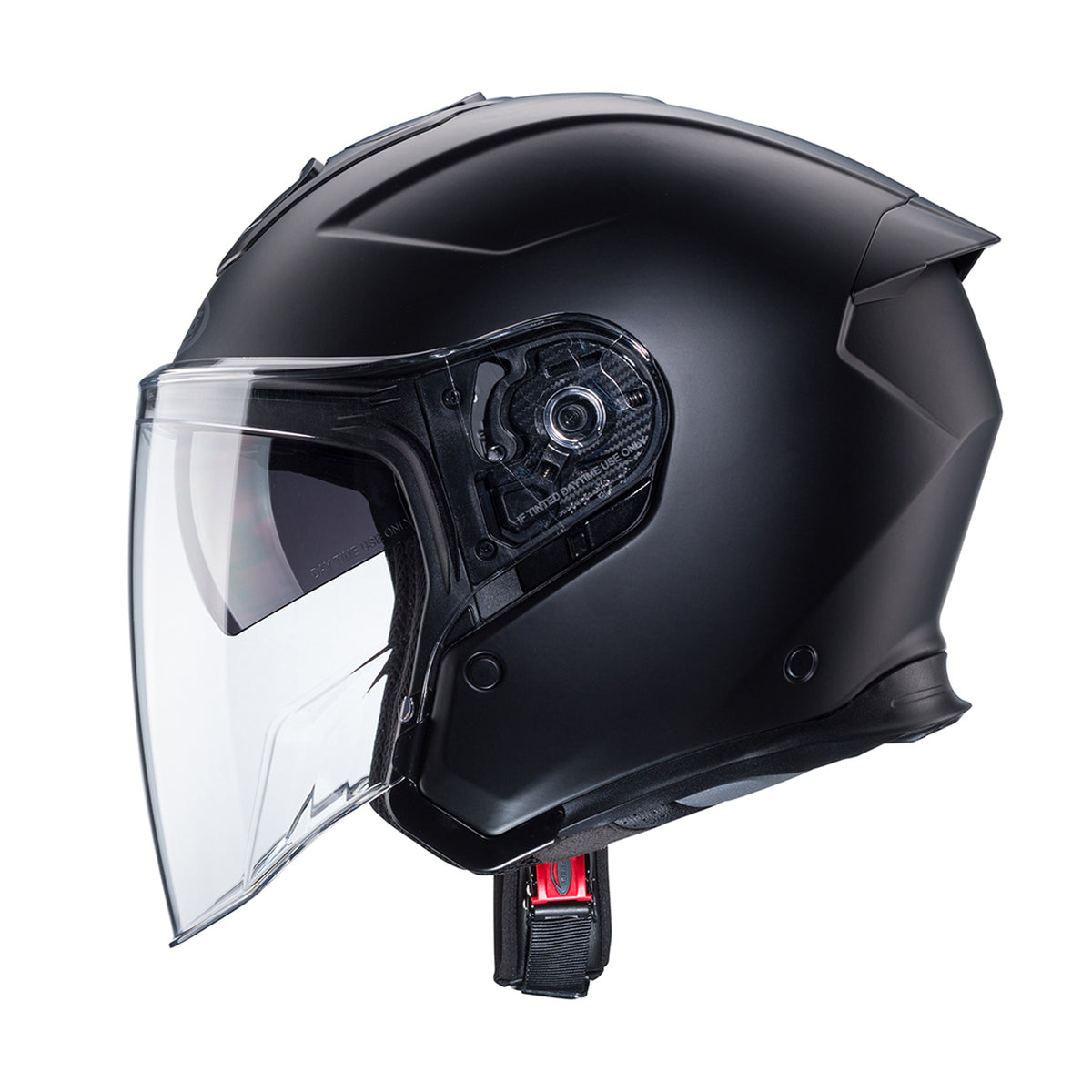CABERG KASK OTWARTY JET OTWARTY FLYON II SOLID BLACK KOLOR CZARNY MAT – zdjęcie 3