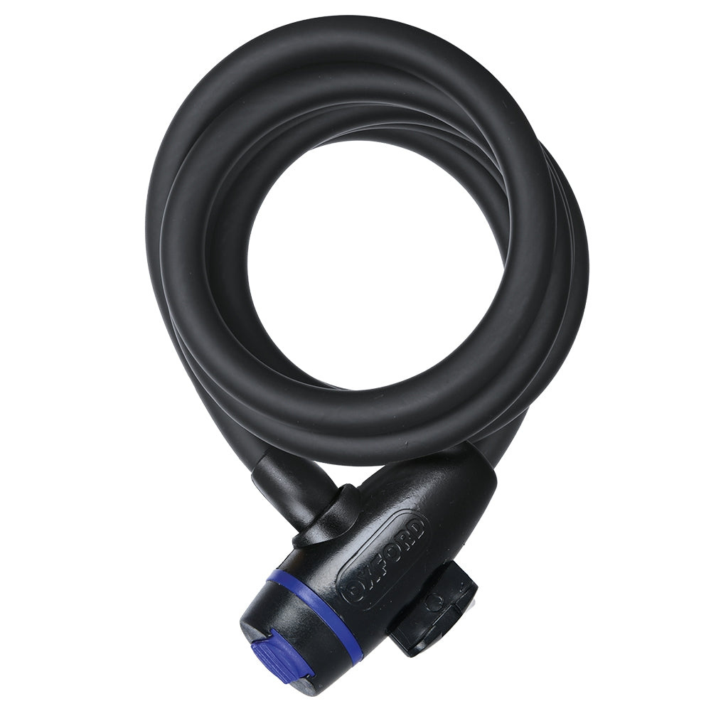 OXFORD LINKA CABLE LOCK Z ZAMKNIĘCIEM DŁUGOŚĆ 1.8M X 12MM KOLOR CIEMNY BS